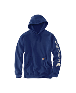 FELPA LOOSE FIT SLEEVE LOGO HOOD SCOUT BLUE